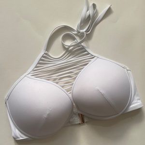 White Victoria’s Secret bikini top. 36D